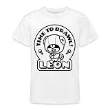 Spreadshirt Brawl Stars Leon Time to Brawl Teenager T-Shirt, 134-146