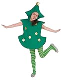 Generique - 3D Tannenbaum-Kostüm für Kinder 122/134 (7-9 Jahre)