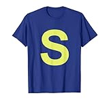 Streifenhörnchen Halloween Karneval Gruppenkostüm Brief S Shirt Blau...