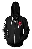 Haydory 2077 Samurai Jacke Zip Hoodie Kapuzenpullover Sweatshirt für...