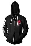 Haydory 2077 Samurai Jacke Zip Hoodie Kapuzenpullover Sweatshirt für...