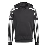 adidas Jungen Squadra 21 Kapuzensweat, Black/White, 176