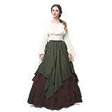 Fiamll Mittelalter Kleidung Damen Renaissance Kleid Mittelalter...