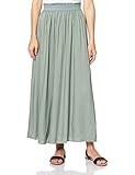 ONLY Damen Maxi Falten Rock | Einfarbiger Plissee Skirt mit Gummizug |...
