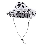PRETYZOOM Cowboy Hut Kuh Westernhut Cowboyhut: Damen Herren Filzhut...