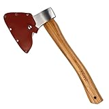 Xforst Axt, Beil aus geschmiedetem Kohlenstoffstahl mit Hickory Holz...