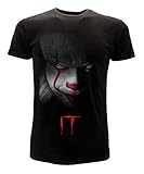 Clown IT T-Shirt Schwarzes T-Shirt Gesicht des Offiziellen Clowns...