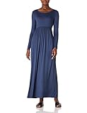 Amazon Brand - Find. Damenkleid Lange Ärmel Loose Casual Long Maxi...