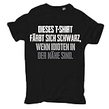 Männer und Herren T-Shirt Dieses Tshirt färbt Sich schwarz wenn...