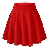 Damen Mädchen Basic Solid vielseitige dehnbaren informell Mini Skater...