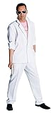 M210251-L weiß Herren Miami Vice Anzug-Kostüm Bodyguard Gr.L