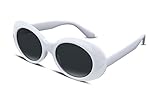 FEISEDY Retro Ovale Clout Goggles Sonnenbrillen Runde Grosse Linse...