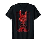 Rock & Roll Teufelsgruß Rocker Konzert T-Shirt