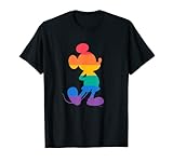 Disney Mickey Mouse Pride Classic Pose Rainbow Icon Fill T-Shirt