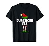 Durstiger Elf Partnerlook Elfen Familien Outfit Weihnachts T-Shirt