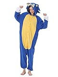 Relaxo Kostüm Sonic Onesie Jumpsuit Tier Relax Kostuem Igel Damen...