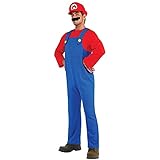 VISVIC Kostüm Super Brothers Klempner, Kostüm mit Bodysuit, Cap und...