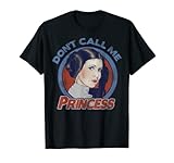 Star Wars Princess Leia Don't Call Me Princess Text Portrait T-Shirt