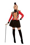 Smiffys 51049M Deluxe Ringmaster Lady Kostüm, Damen, rot, M - UK Size...