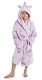 CityComfort Fleece Bademantel mit Kapuze für Kinder |...