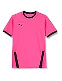 PUMA Uni T-shirt, Fluo Pink-Puma Black, 140