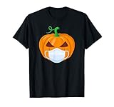 Halloween Maske Kürbis T-Shirt