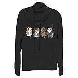 Star Wars Damen Porgs as Characters T-Shirt, Schwarz, XX-Large