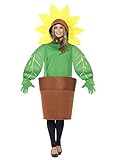 Sonnenblume im Topf Damen Herren Kostüm Unisex Kapuze Blumentopf...