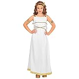 Widmann - Kinderkostüm Griechische Göttin, Kleid, Lorbeerkranz,...