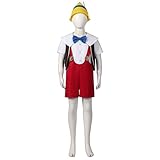 Tlarsun Kid Pinocchio Kostüm Halloween Holzpuppe Cosplay Outfits für...