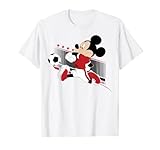 Disney Mickey Mouse Denmark Soccer Uniform Portrait T-Shirt