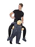 Smiffys 40387 Piggyback Diktator-Kostüm, Unisex Erwachsene, grau,...