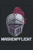 Ritterhelm Maskenpflicht Mittelalter Ritter Humor: Tagebuch 120 Seiten...