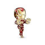 PANDORA x MARVEL Charm 'Iron Man' Silber vergoldet 760268C01