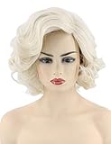 Topcosplay Damen Blond Perücke Synthetische Kurz Lockig Perücken...