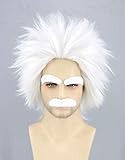 Topcosplay Verrückter Professor Wissenschaftler Perücke Einstein...