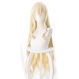 Anime Goblin Slayer Priestess Cosplay Wig Light Gold Long Straight...