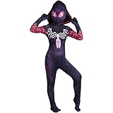 Kinder Gwen Stacy Kostüm Spider-Girls Superheld Bodysuit Weihnachten...