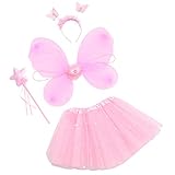 SOIMISS Fee Prinzessin Tutu Kostüm Set Schmetterling Kostüm Set mit...