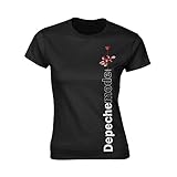 Ladies Depeche Mode Side Rose offiziell Frauen T-Shirt Damen (Medium)