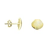 SOFIA MILANI - Damen Ohrringe 925 Silber - vergoldet/golden - Muschel...