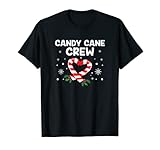 Candy Cane Crew Weihnachtssüßes Familienkostüm T-Shirt