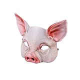 sevennine Unisex Halloween Maske Neuheit Hälfte Gesicht Schwein Maske...