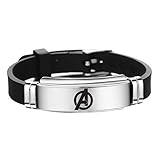 Romon Avengers Titan Stahl Armband Iron Man Captain America Hawkeye...
