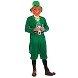 Fun Shack Grünes Irischer Kobold Kostüm für Herren, St. Patricks...