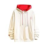 GURUNVANI Casual Unisex Hoodie Long Sleeves Print Hoodies Schwarzes...