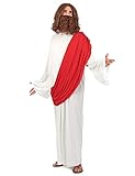 KULTFAKTOR GmbH Heiliger Prophet Herrenkostüm rot-weiss...