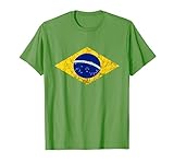 Brasilien Flagge Brasilianer Kostüm Brasilianischer Karneval T-Shirt