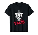Bleib ruhig und iss Takis White Foodies Design T-Shirt