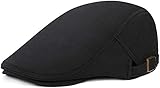 WETOO Schirmmütze Herren Schiebermütze Schwarz Driving Cabbie Jagd...